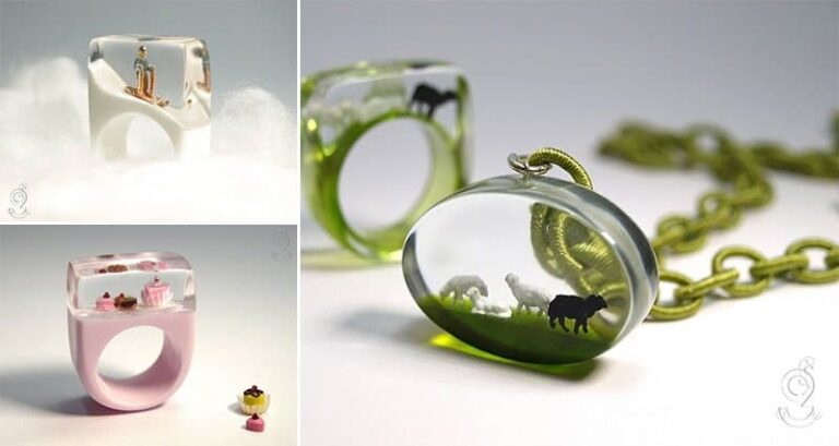 Miniature Scenes Inside Jewelry