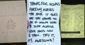 12 Amusing Notes Left For Inconsiderate Parkers - Part 1