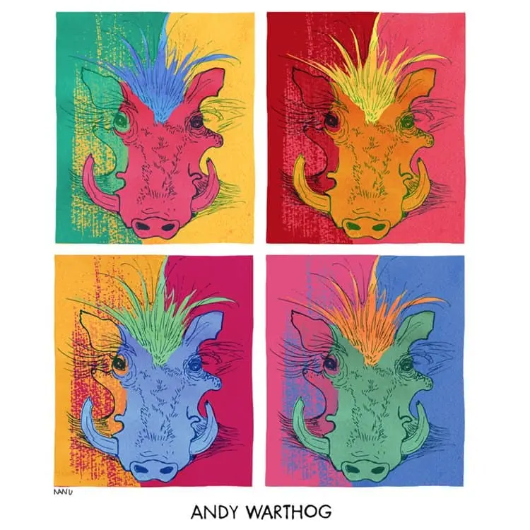 famous-animals-in-art-history-andy-warthog