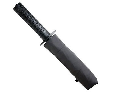 mini samurai sword umbrella handle
