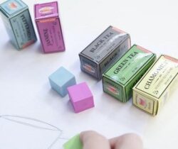 tea scented erasers