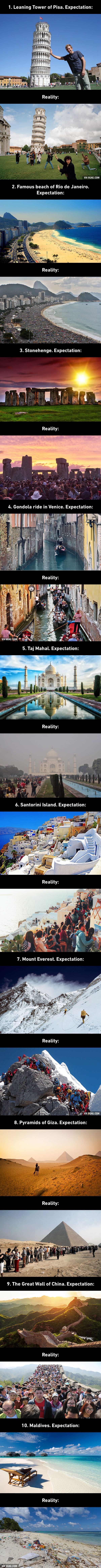 travel expectations v reality