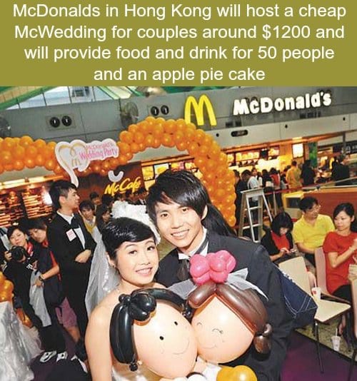 Mcdonalds Wedding