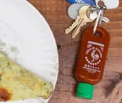 Mini Hot Sauce Keychain Bottle