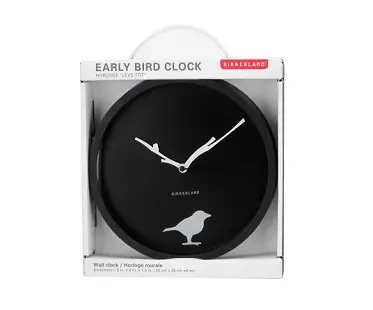 bird wall clock box