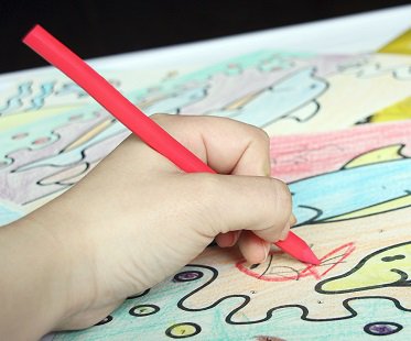 flexible coloring pencils drawing