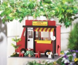hot dog truck birdhouse