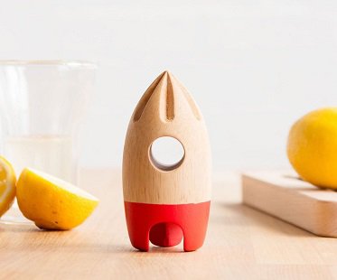 rocket lemon juicer wooden