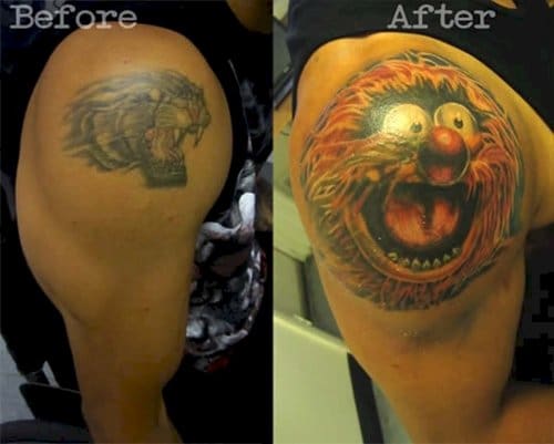 bad tattoo cover up