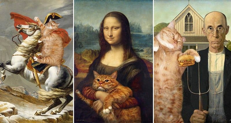 Fat Ginger Cat Famous Paintings