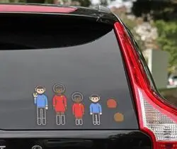 Star Trek Family Car Decals