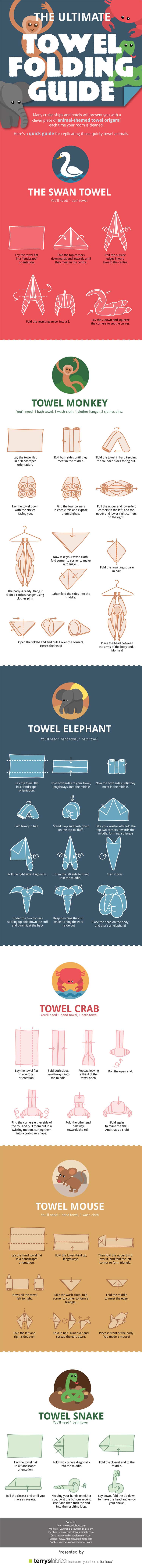 6 Awesome Animal Shaped Towels And How To Make Them