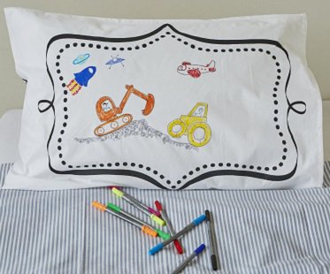doodle pillowcase cotton