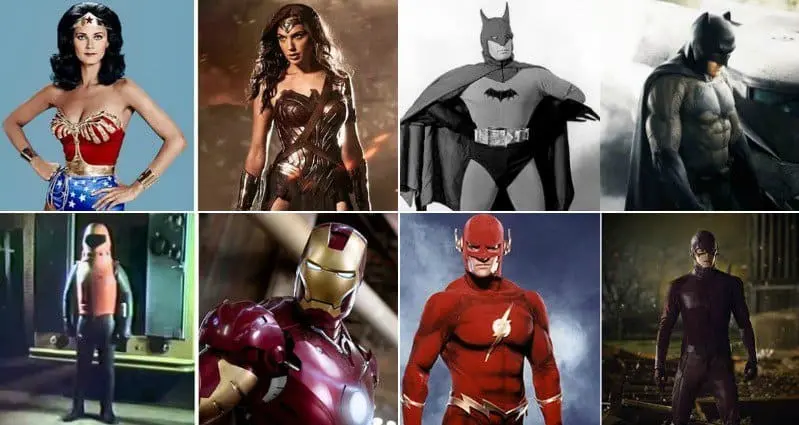 superheroes then and now