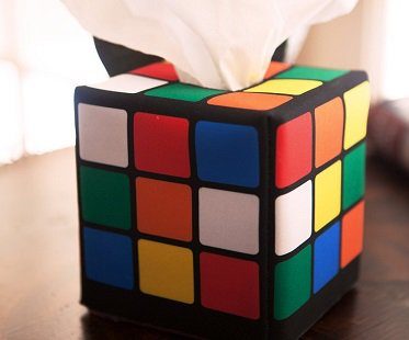Rubik's Cube Tissue Box Cover