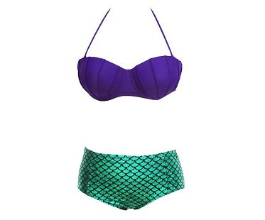 The Little Mermaid Ariel Bikini purple green