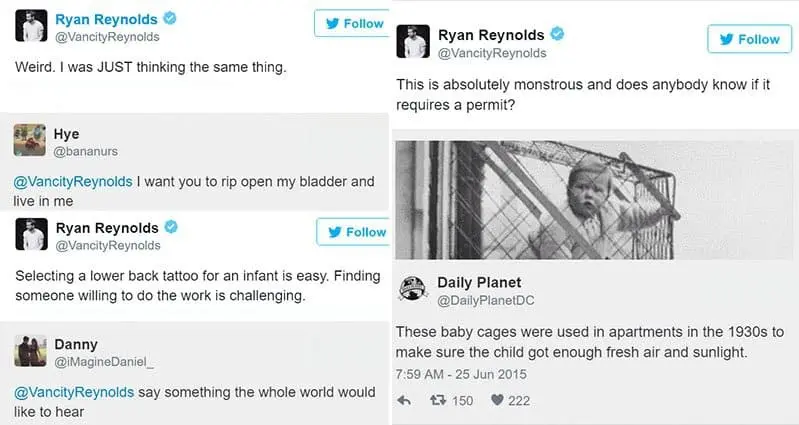 Twitter Responses Ryan Reynolds