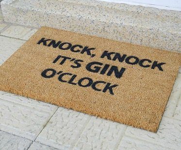 gin o'clock doormat