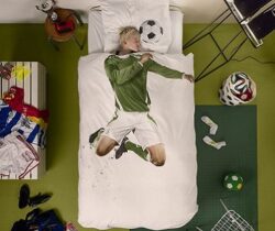 soccer player bedding set