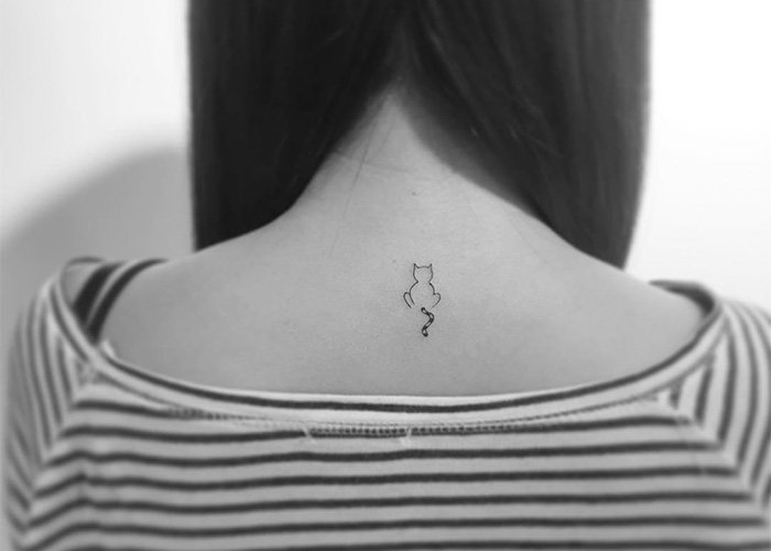 minimalist-tattoos-cat