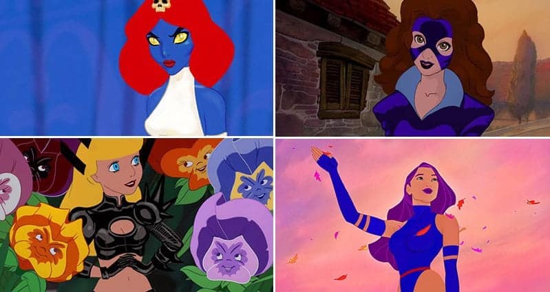 Disney Princesses Transformed Characters X-Men