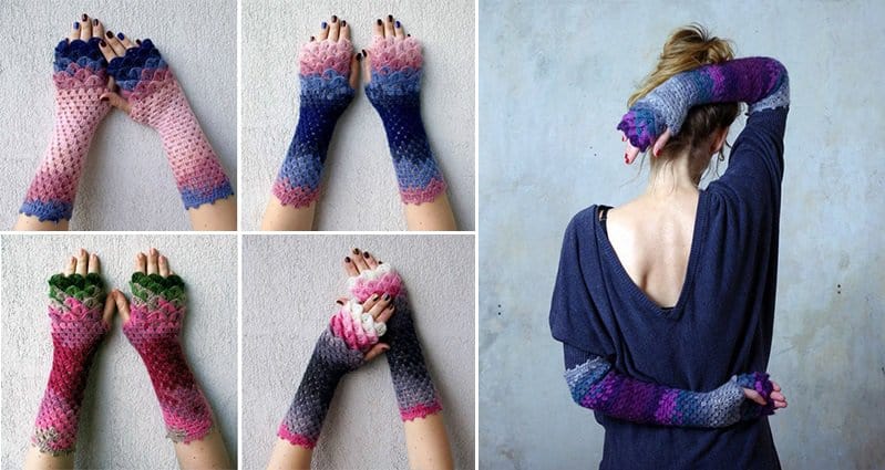 dragon-crochet-gloves