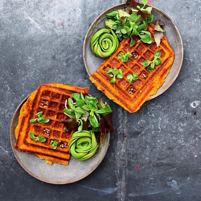 avocado waffles