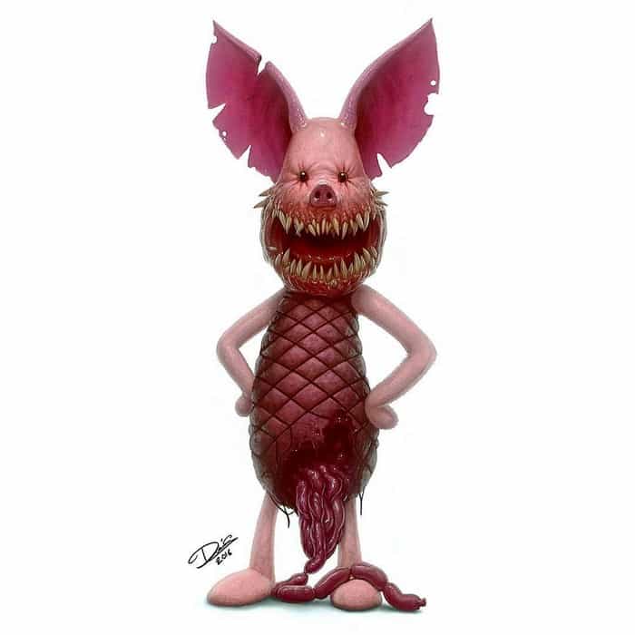 cartoon-characters-monsters-teeth-piglet