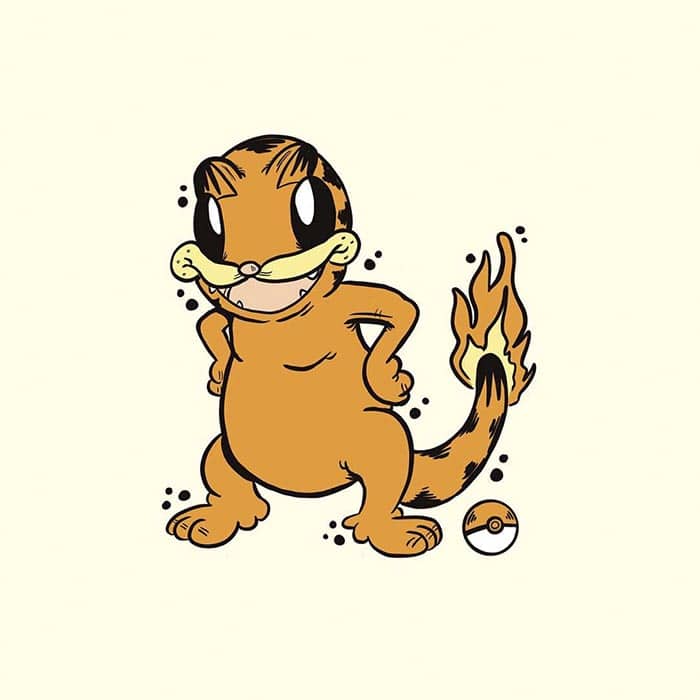 garfield-pokemon-charmander