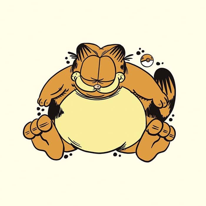 garfield-pokemon-snorlax