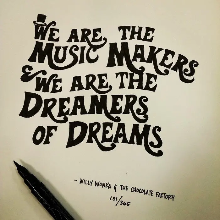 hand-lettered-movie-quotes-willy-wonka-music-makers