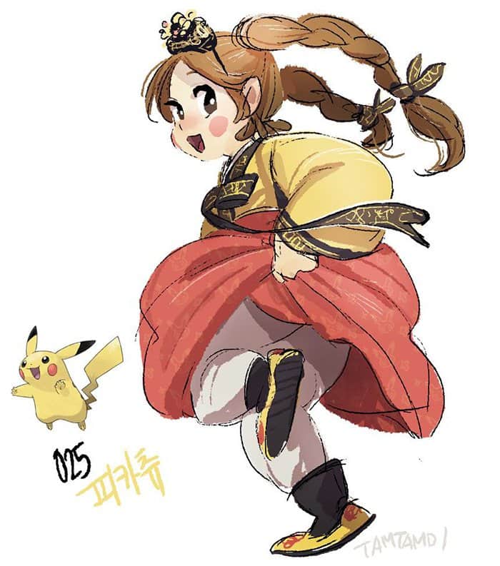 humanized-pokemon-adorable-excited-pikachu