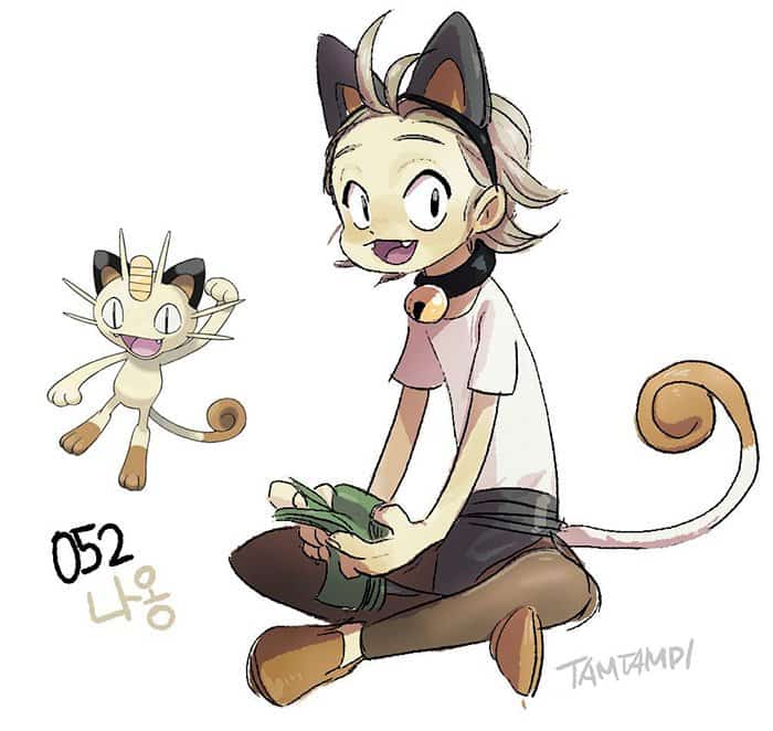 humanized-pokemon-cute-meowth