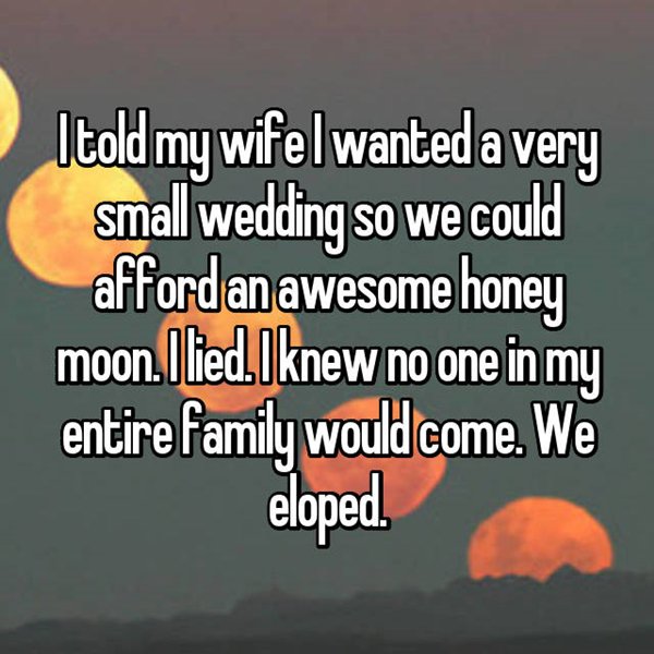 lies-to-spouses-small-wedding-family-absent