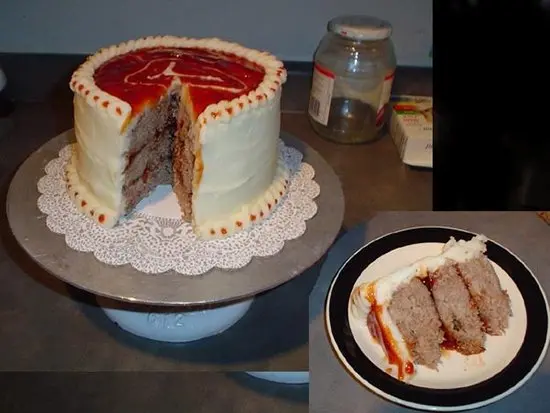 cake made of meatloaf