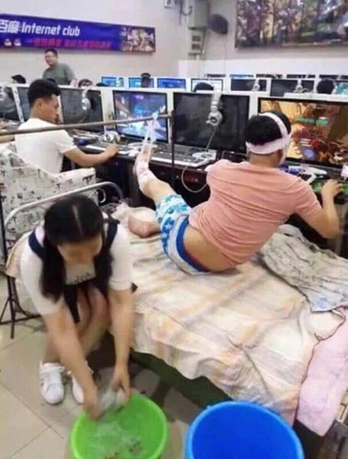 only-in-asia-gaming-sick-bed