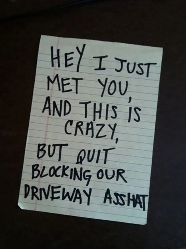 passive-agressive-blocking-driveway