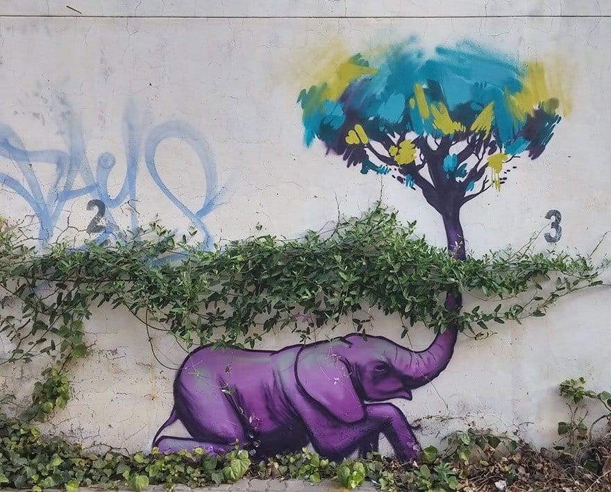 purple-tree-elephant