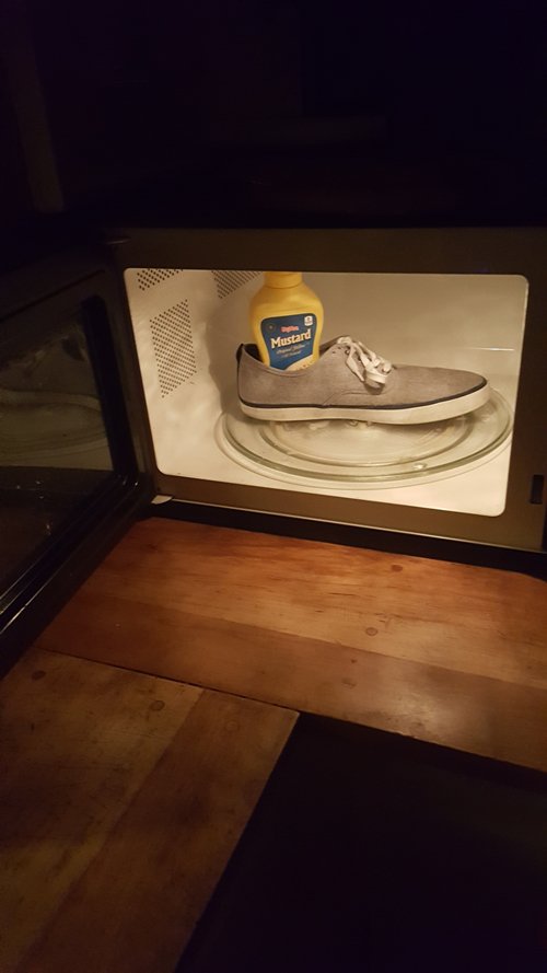 strange-things-shoe-mustard-microwave