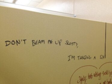 13 People Share Weird Things They've Seen Written In Public Bathrooms