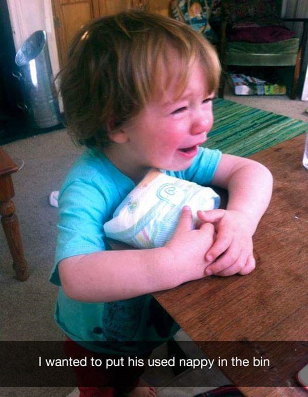 why-kids-are-crying-throw-out-used-diaper