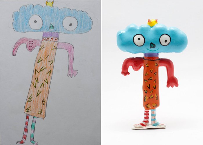 childrens-drawings-into-figurines-cloud-headed