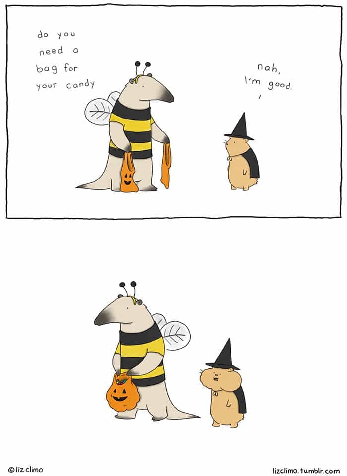 halloween-animal-comics-liz-climo-hamster-candy-pouches