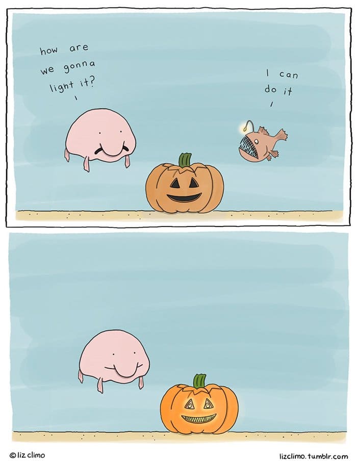 halloween-animal-comics-liz-climo-underwter-jack-o-lantern