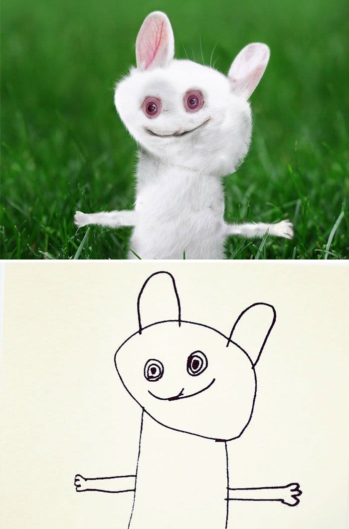 kid-drawings-realistic-bunny