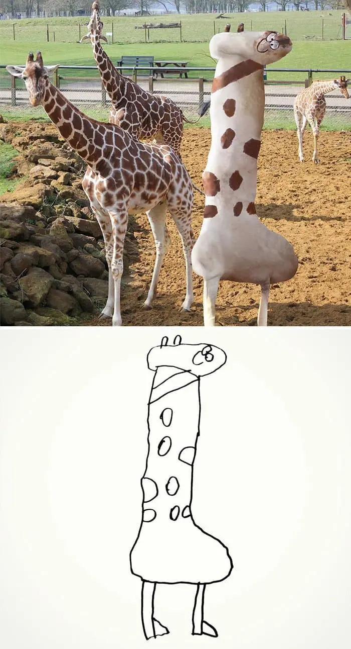 kid-drawings-realistic-giraffe