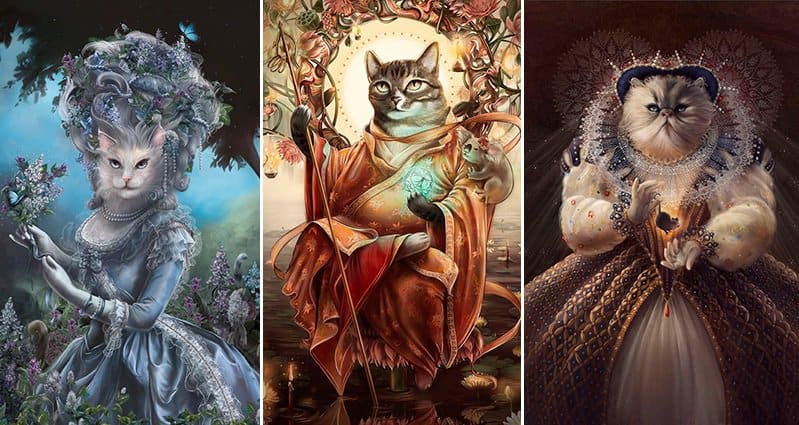 cats-portraits-historical-figures