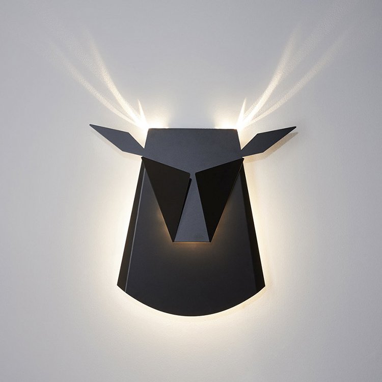 black-stag-wall-light