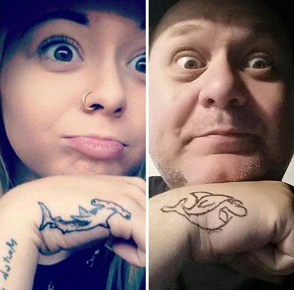 dad-trolling-daughter-selfie-hand-tattoo