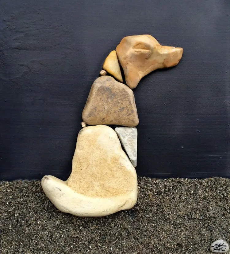 dog-stone-art